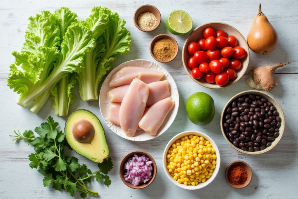 Ingredients for Mexican Chicken Salad