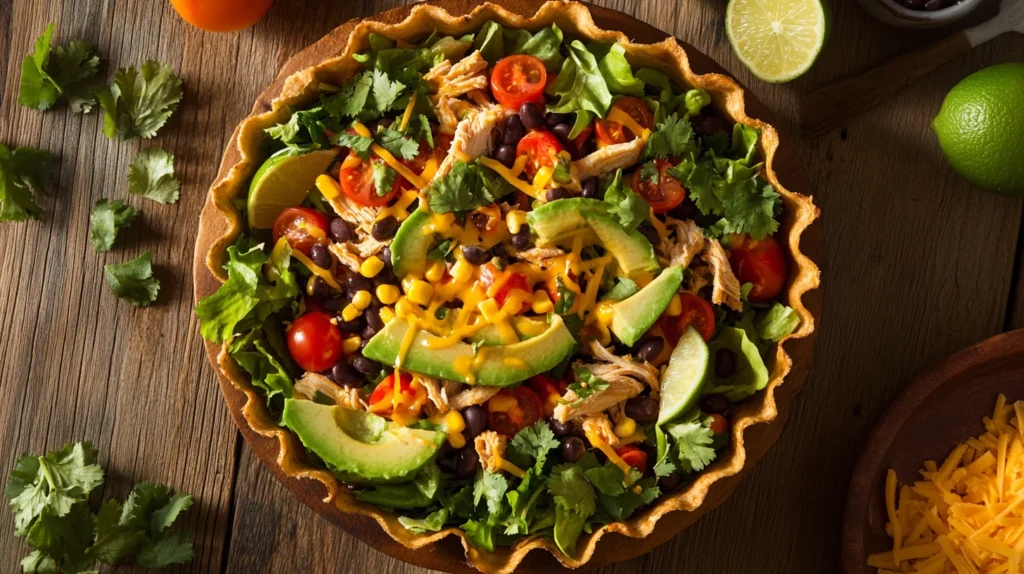 Mexican Chicken Salad with fresh ingredients