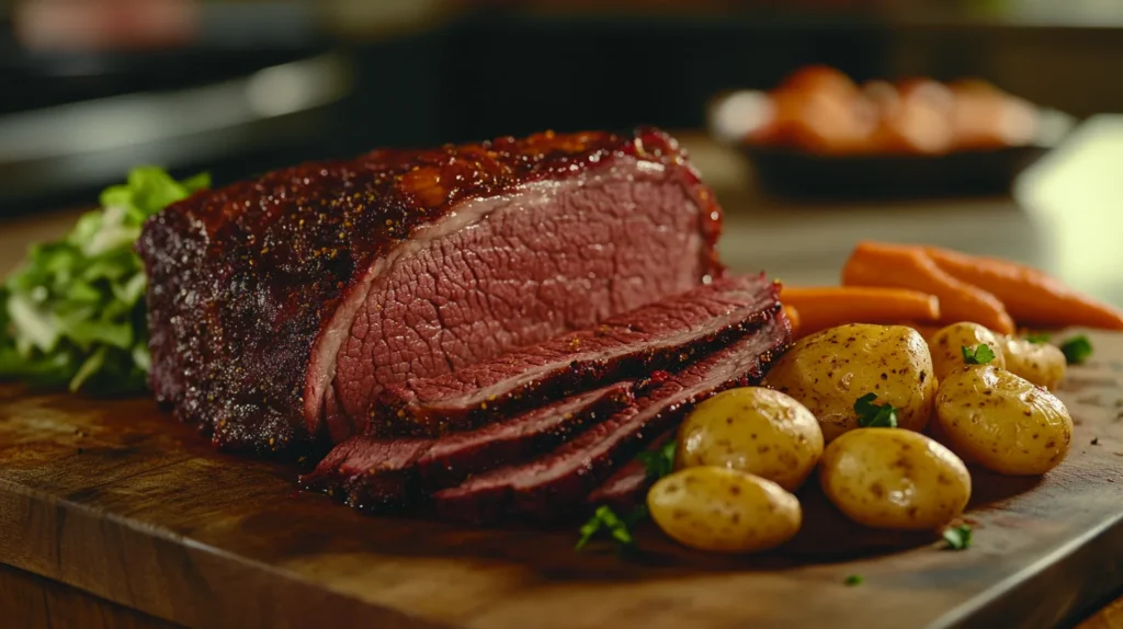 Instant Pot corned beef with potatoes, carrots, and cabbage